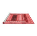 Modern Red Washable Rugs