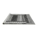 Sideview of Machine Washable Abstract Gray Modern Rug, wshabs4100gry