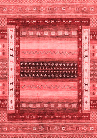 Abstract Red Modern Rug, abs4100red