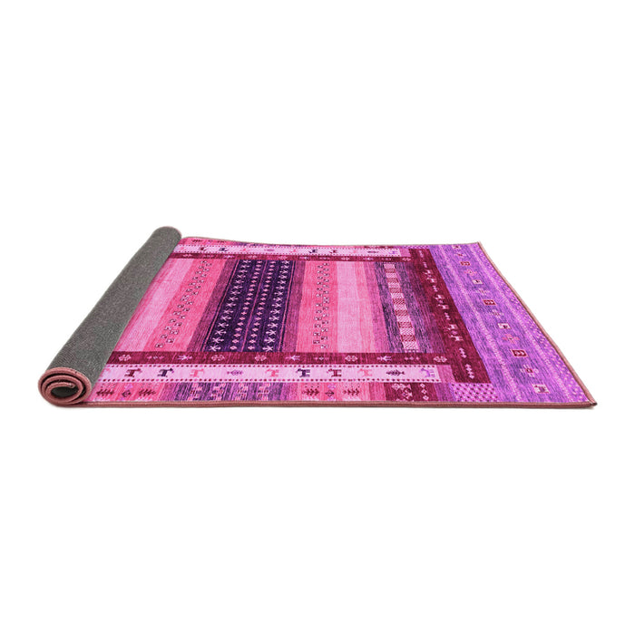 Sideview of Abstract Pink Modern Rug, abs4100pnk