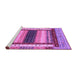 Sideview of Machine Washable Abstract Purple Modern Area Rugs, wshabs4100pur