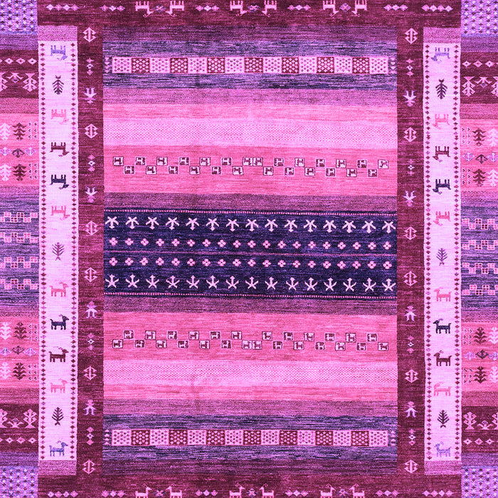 Machine Washable Abstract Purple Modern Area Rugs, wshabs4100pur