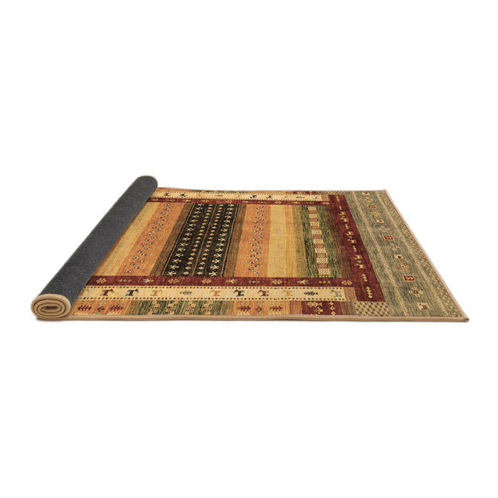Sideview of Abstract Brown Modern Rug, abs4100brn