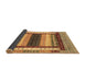 Sideview of Abstract Brown Modern Rug, abs4100brn