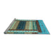 Sideview of Machine Washable Abstract Light Blue Modern Rug, wshabs4100lblu