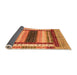 Sideview of Abstract Orange Modern Rug, abs4100org