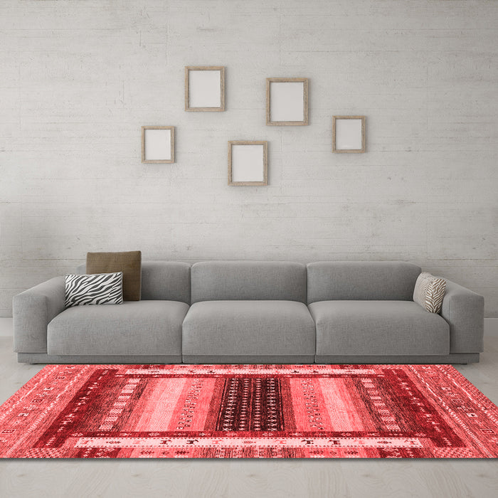 Modern Red Washable Rugs