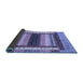 Sideview of Abstract Blue Modern Rug, abs4100blu