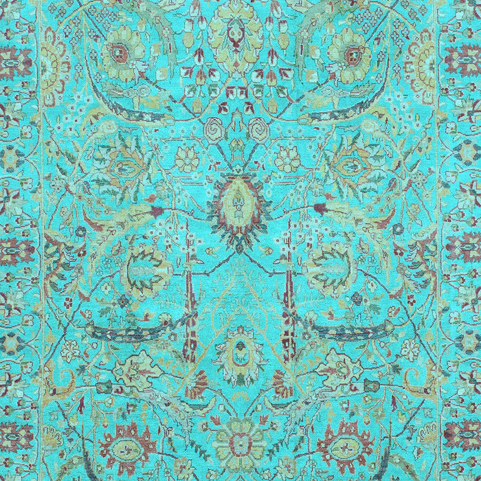 Oriental Light Blue Traditional Rug, abs4101lblu