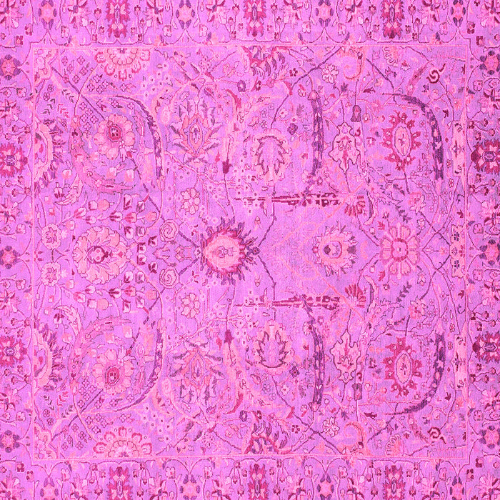 Square Oriental Pink Traditional Rug, abs4101pnk