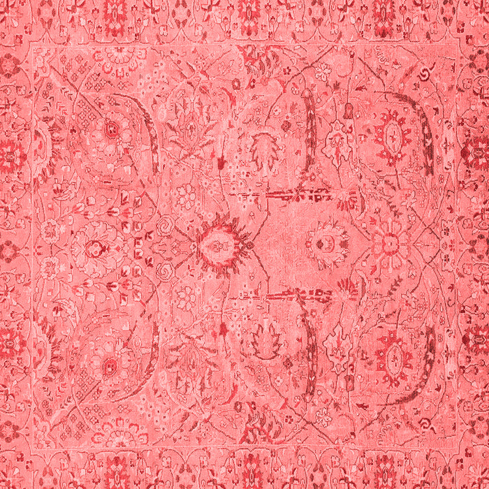 Machine Washable Oriental Red Traditional Rug, wshabs4101red