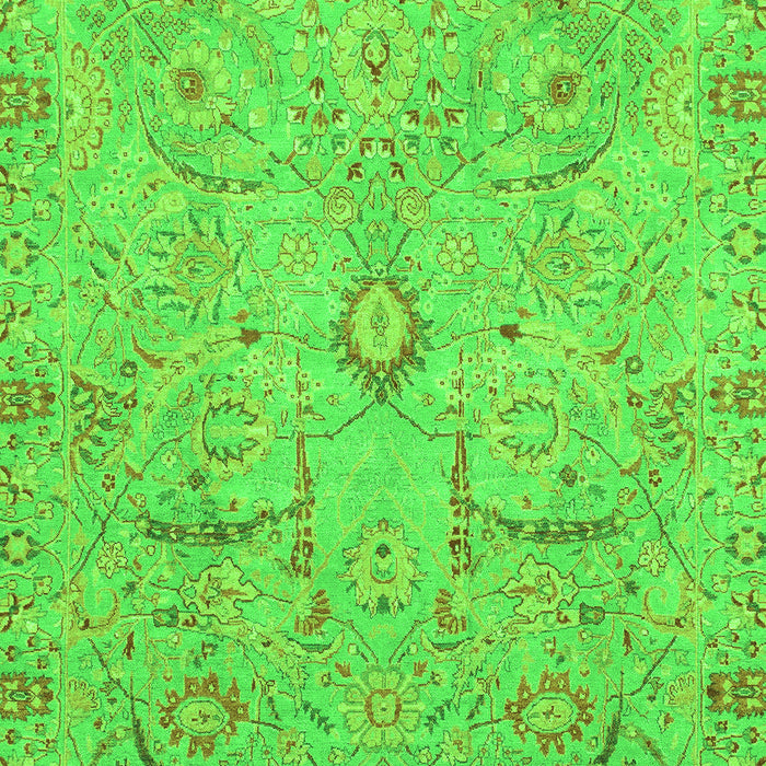 Oriental Green Traditional Rug, abs4101grn