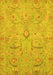 Oriental Yellow Traditional Rug, abs4101yw