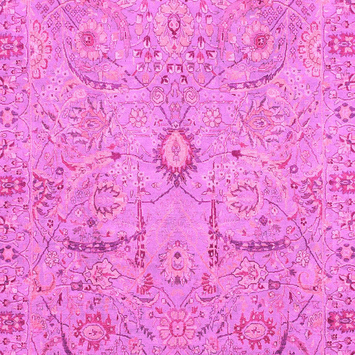 Machine Washable Oriental Pink Traditional Rug, wshabs4101pnk