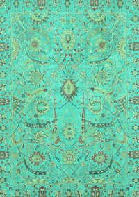 Oriental Turquoise Traditional Rug, abs4101turq