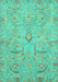 Oriental Turquoise Traditional Rug, abs4101turq