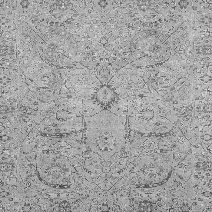 Square Oriental Gray Traditional Rug, abs4101gry