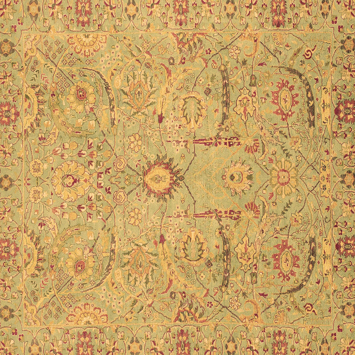 Square Oriental Brown Traditional Rug, abs4101brn