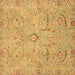 Square Oriental Brown Traditional Rug, abs4101brn