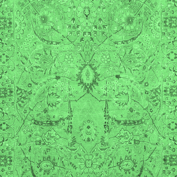 Oriental Emerald Green Traditional Rug, abs4101emgrn