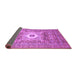 Sideview of Abstract Purple Modern Rug, abs4102pur