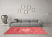 Modern Red Washable Rugs