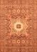 Machine Washable Abstract Orange Modern Area Rugs, wshabs4102org