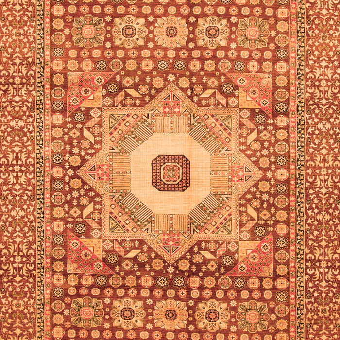 Machine Washable Abstract Orange Modern Area Rugs, wshabs4102org