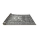 Sideview of Abstract Gray Modern Rug, abs4102gry