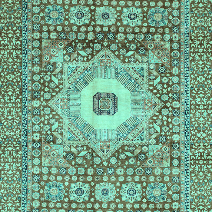 Machine Washable Abstract Turquoise Modern Area Rugs, wshabs4102turq