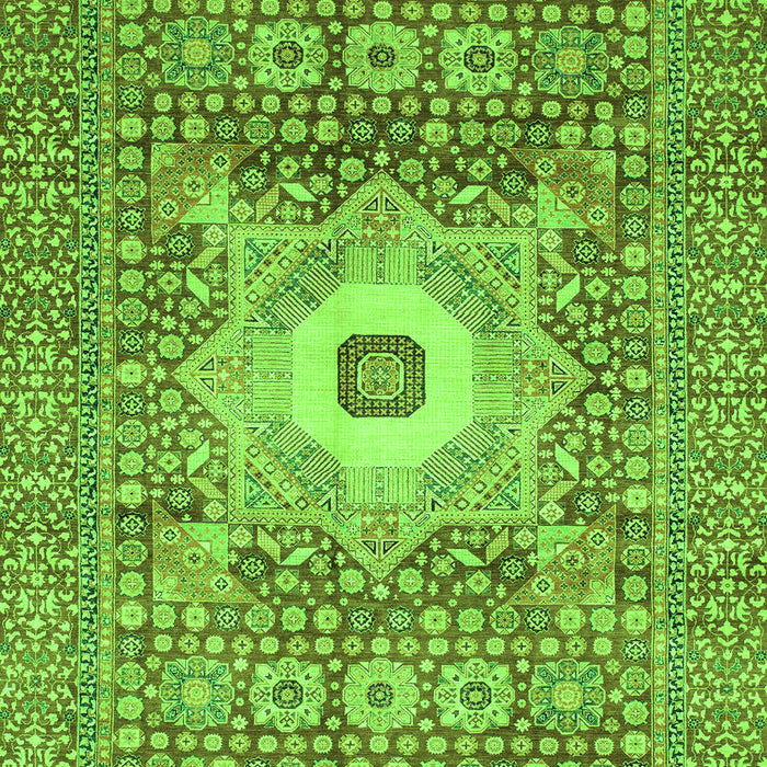 Abstract Green Modern Rug, abs4102grn