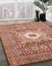 Machine Washable Abstract Light Salmon Rose Pink Rug in a Family Room, wshabs4102