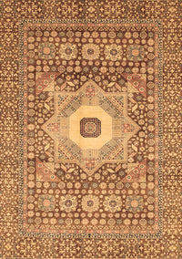 Abstract Brown Modern Rug, abs4102brn