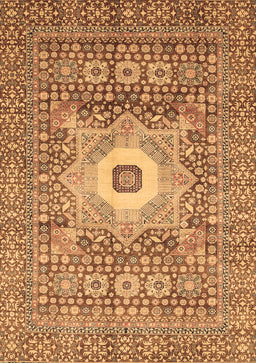 Abstract Brown Modern Rug, abs4102brn