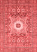 Abstract Red Modern Area Rugs