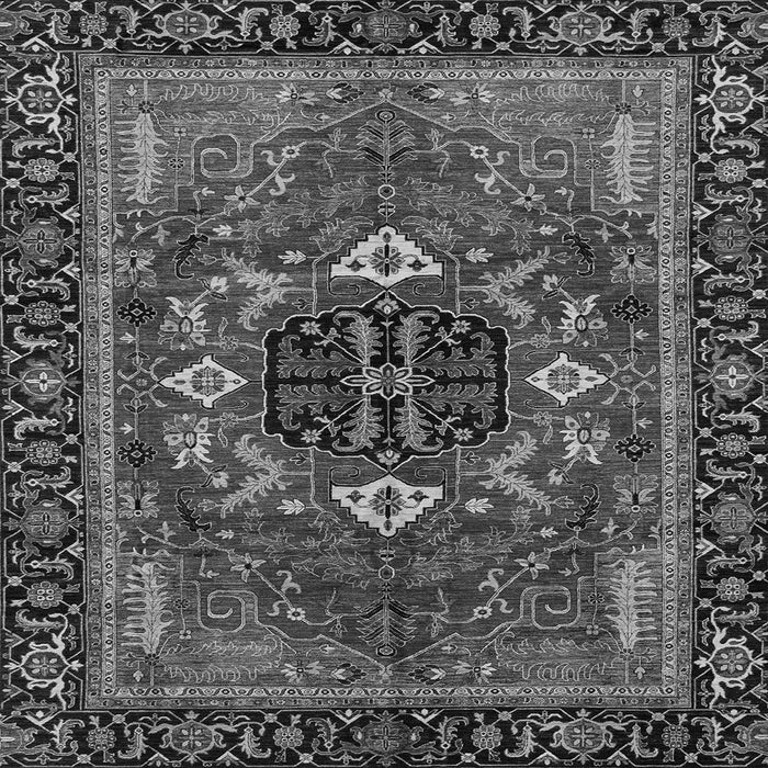 Square Machine Washable Abstract Gray Modern Rug, wshabs4103gry