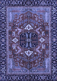 Abstract Blue Modern Rug, abs4103blu