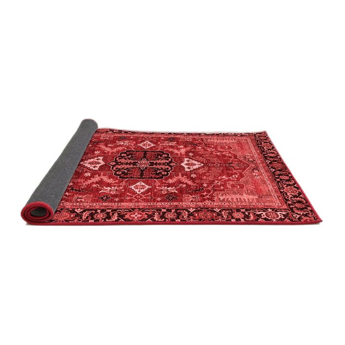 Abstract Red Modern Area Rugs