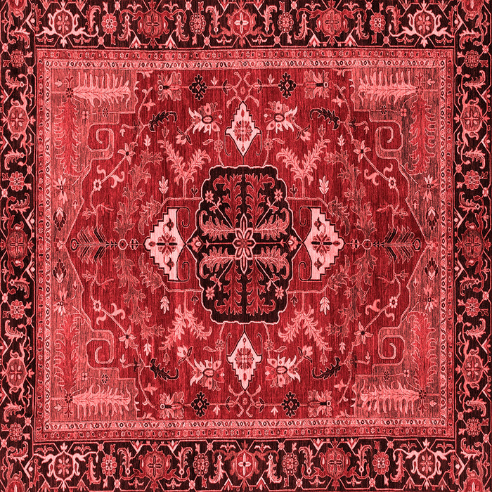 Abstract Red Modern Rug, abs4103red