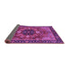 Sideview of Abstract Purple Modern Rug, abs4103pur