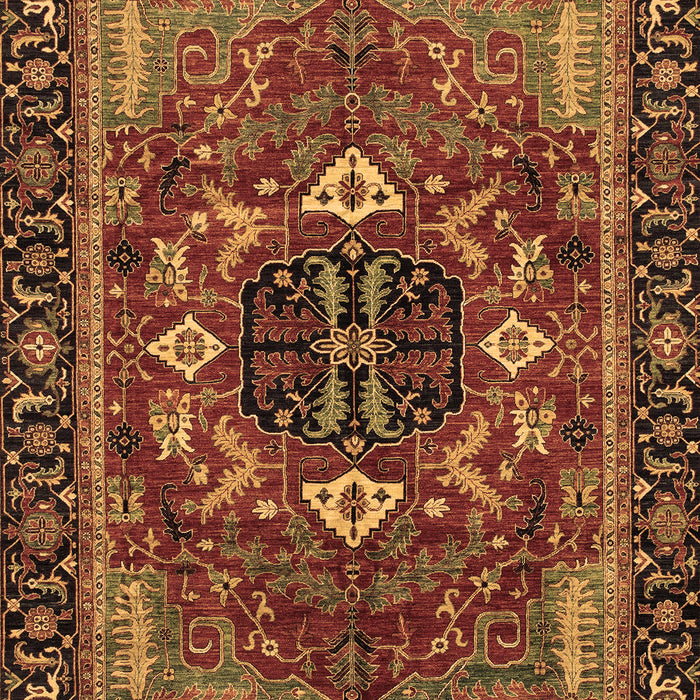 Abstract Brown Modern Rug, abs4103brn