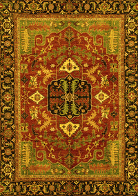 Abstract Yellow Modern Rug, abs4103yw