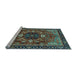 Sideview of Machine Washable Abstract Light Blue Modern Rug, wshabs4103lblu