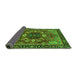 Sideview of Abstract Green Modern Rug, abs4103grn