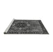 Sideview of Machine Washable Abstract Gray Modern Rug, wshabs4103gry