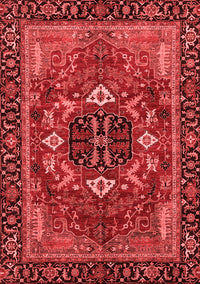 Abstract Red Modern Rug, abs4103red