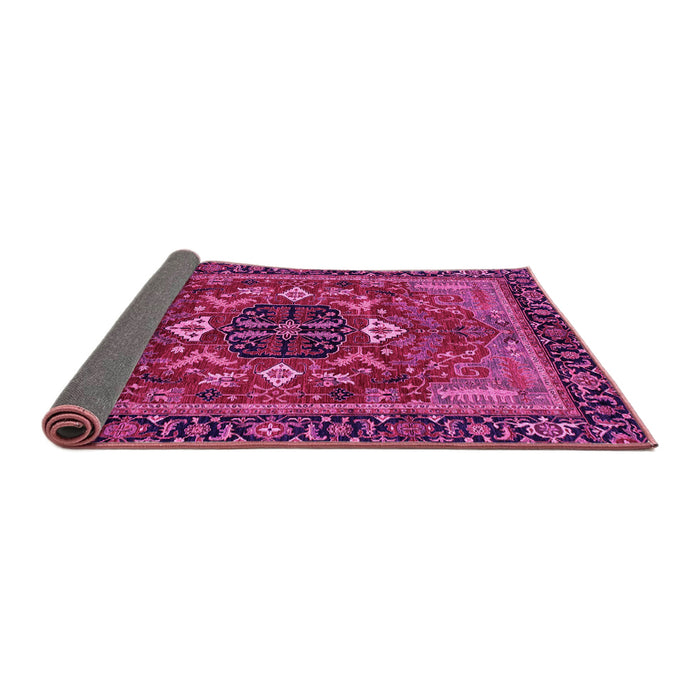 Sideview of Abstract Pink Modern Rug, abs4103pnk