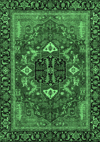 Abstract Emerald Green Modern Rug, abs4103emgrn