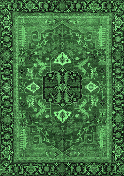 Abstract Emerald Green Modern Rug, abs4103emgrn