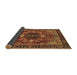 Sideview of Abstract Brown Modern Rug, abs4103brn